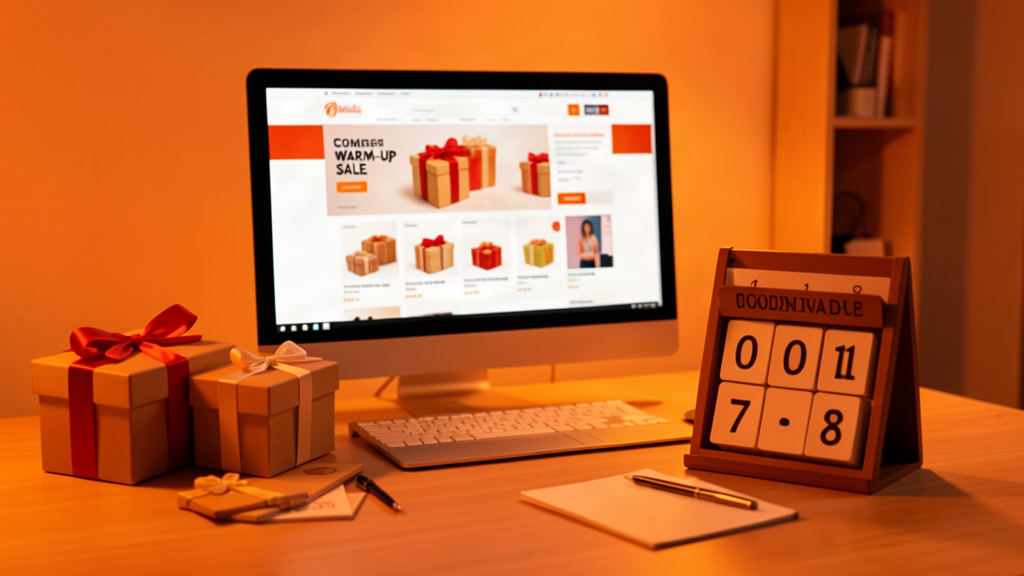 Esquenta black friday em loja virtual com contagem regressiva e clientes ansiosos pelas ofertas