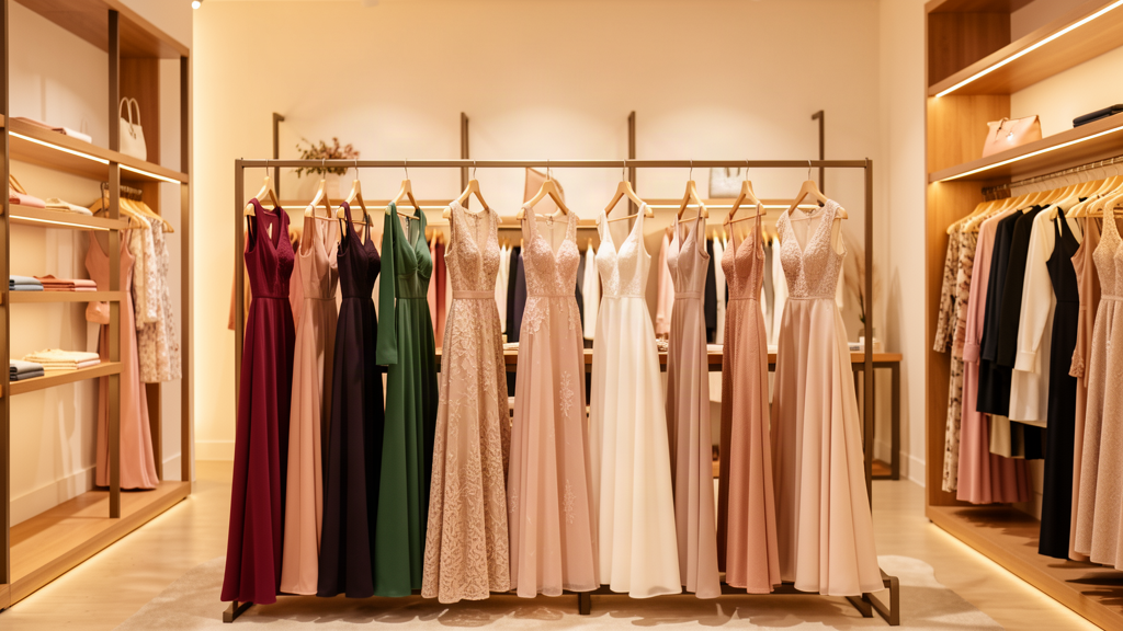 Loja virtual de roupa feminina com peças da moda em vitrine online