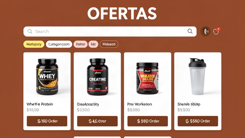 Exemplo de loja virtual de suplementos pronta na MoveShope